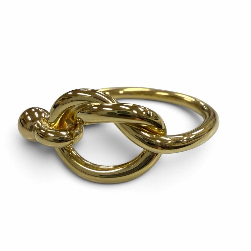 TIFFANY&Co. Tiffany Love Knot 750 (YG) Ring, Yellow Gold, Weight 4.2g, Women'...